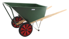 Wheelbarrow with plastic tray