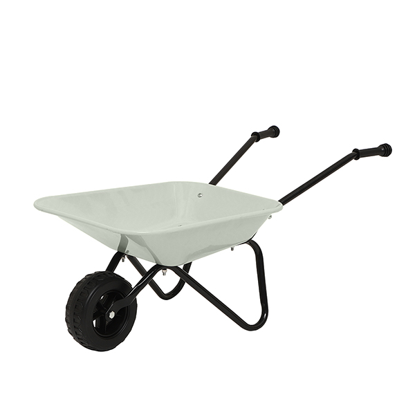 CHILDRENS WHEELBARROW PALE GREEN