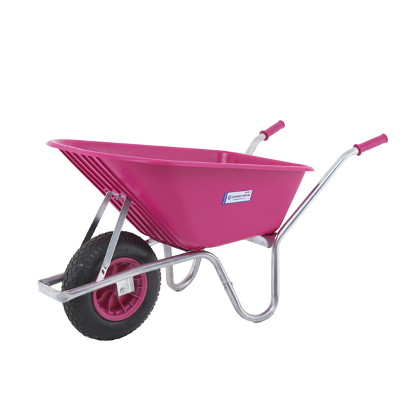 SKOTTKÄRRA 100 L PLAST ROSA